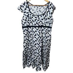 Per Una 18r M&S Marks Spence Polka Long Dress